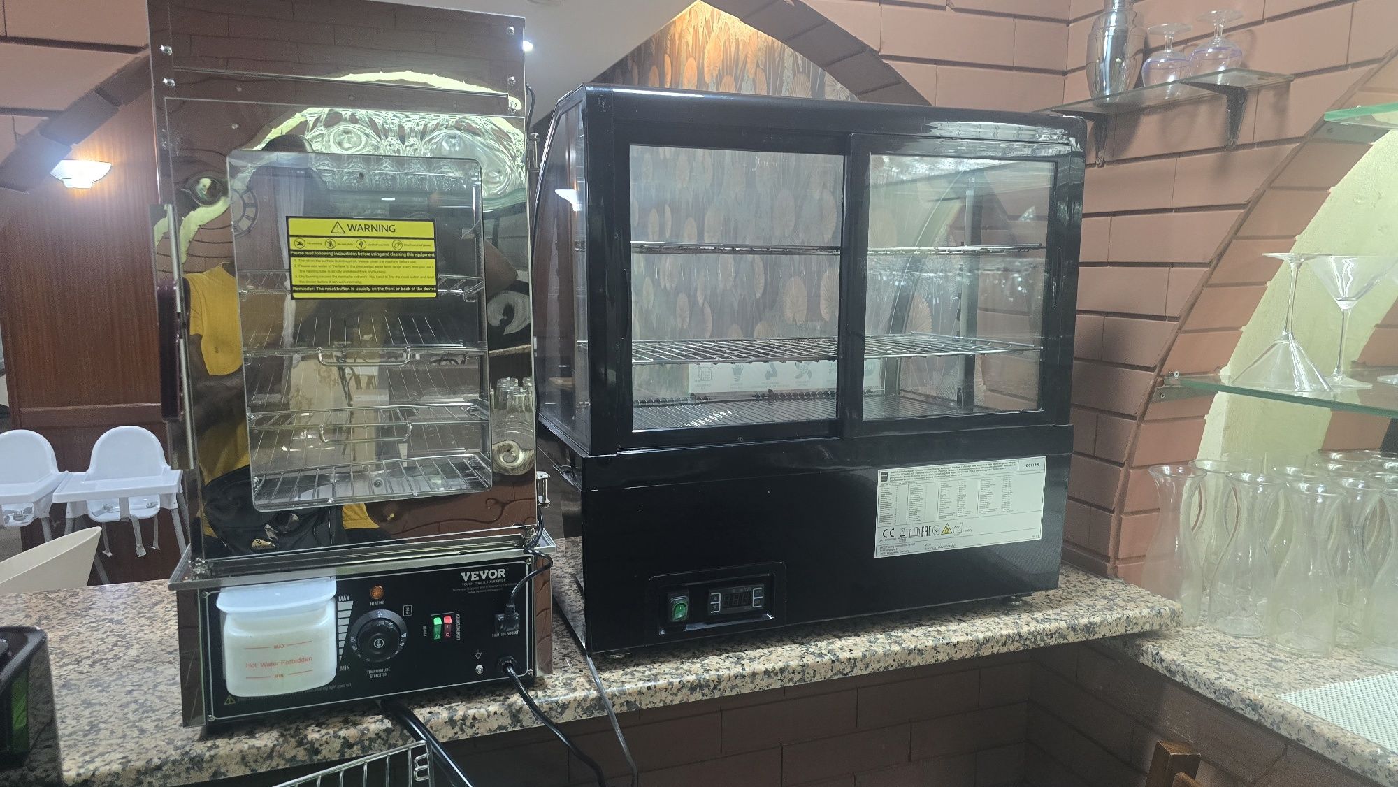 Expositor térmico para salgados quente e frio