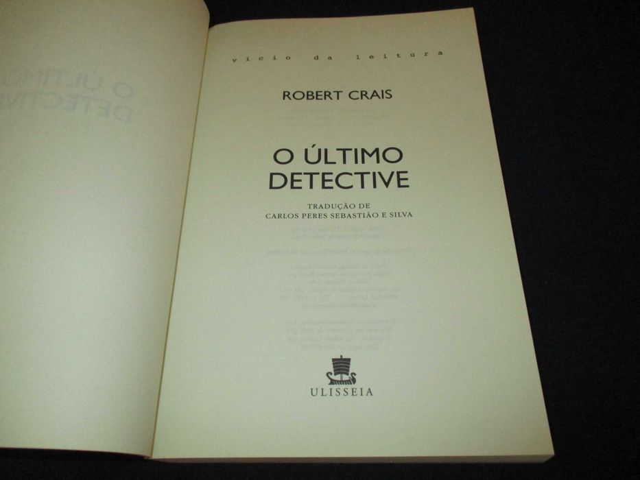 Livro O Último Detective Robert Crais Ulisseia