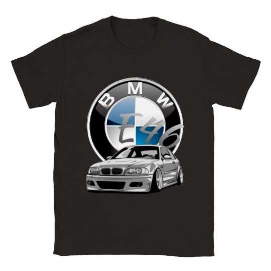 T-shirt BMW E46, 100% Algodão