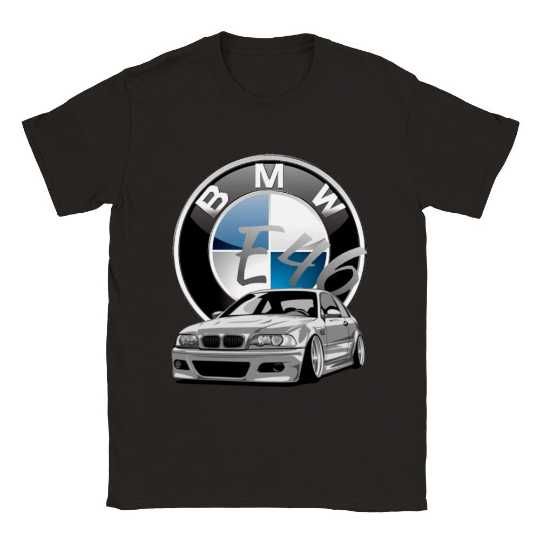 T-shirt BMW E46, 100% Algodão