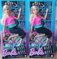 Кукла Barbie made to move  Барби розовый топ йога