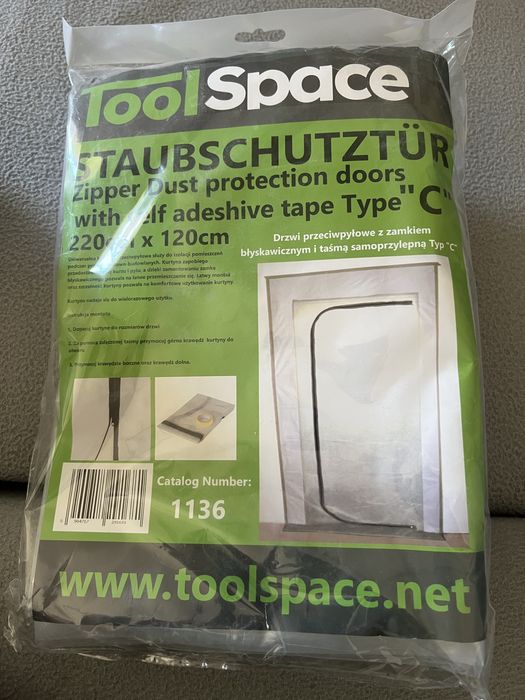 Drzwi remontowe foliowe przeciwpyłowe