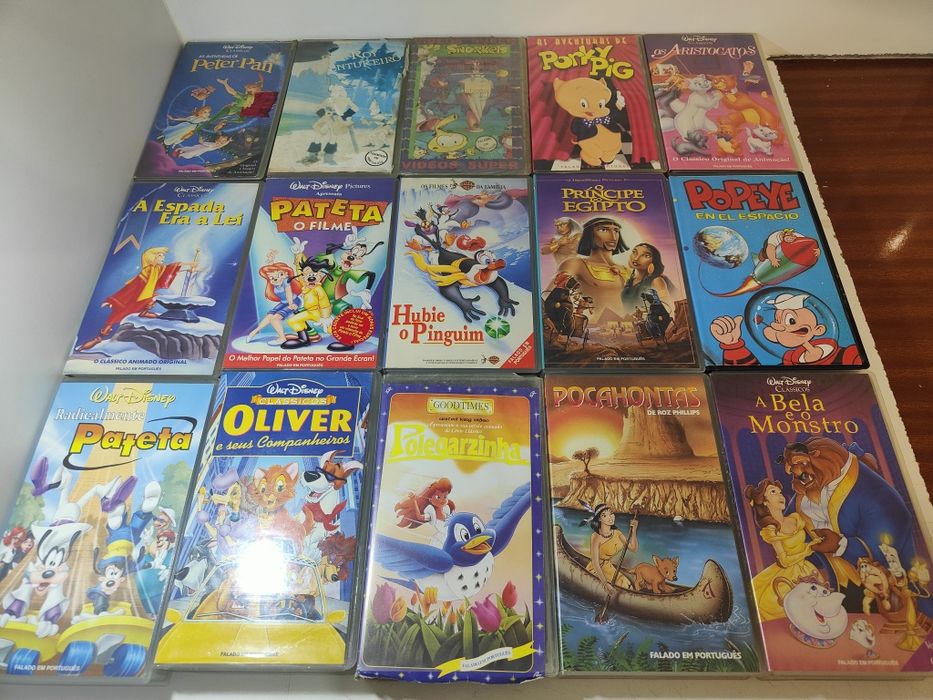 Lote Vhs Infantil 4 - Ver lista Abaixo - PROMOÇÂO 1 €