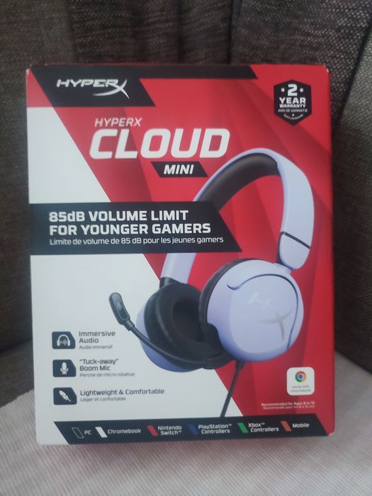 HyperX Cloud Mini przewodowy zestaw słuchawkowy do gier dla dzieci