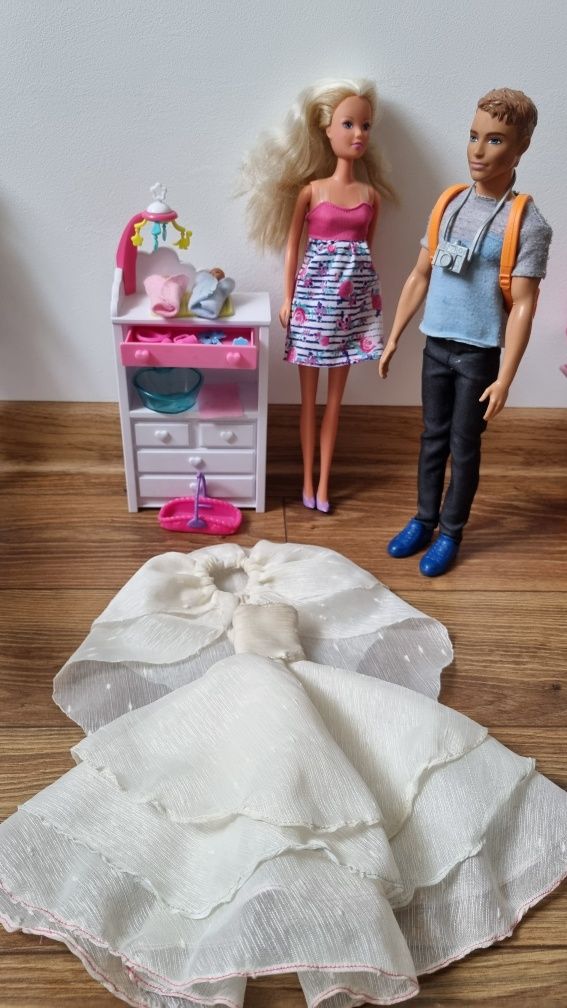 Zestaw barbie w ciąży bliźniaczej z kenem