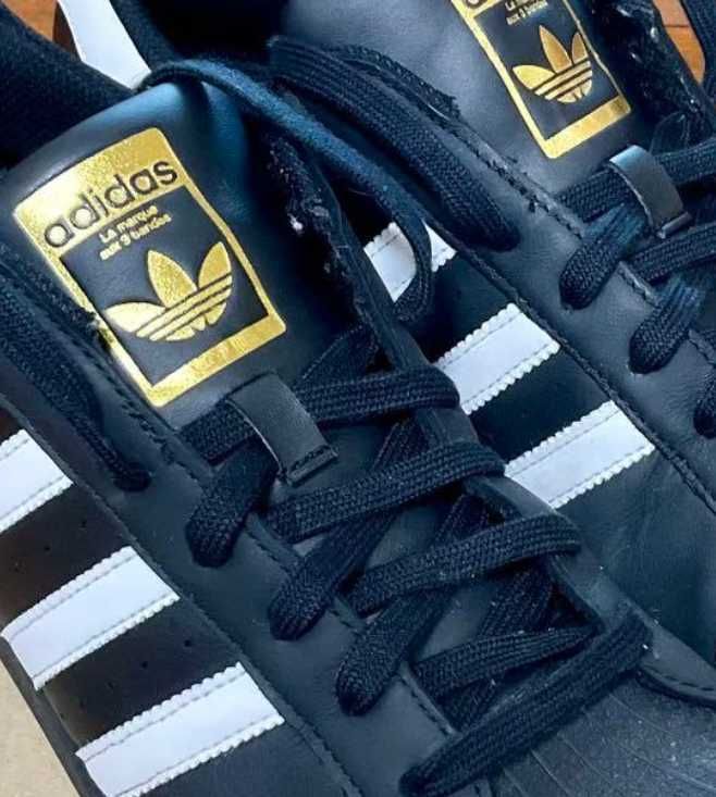 Adidas/Czarne/białe/unisex/rozmiar 39
