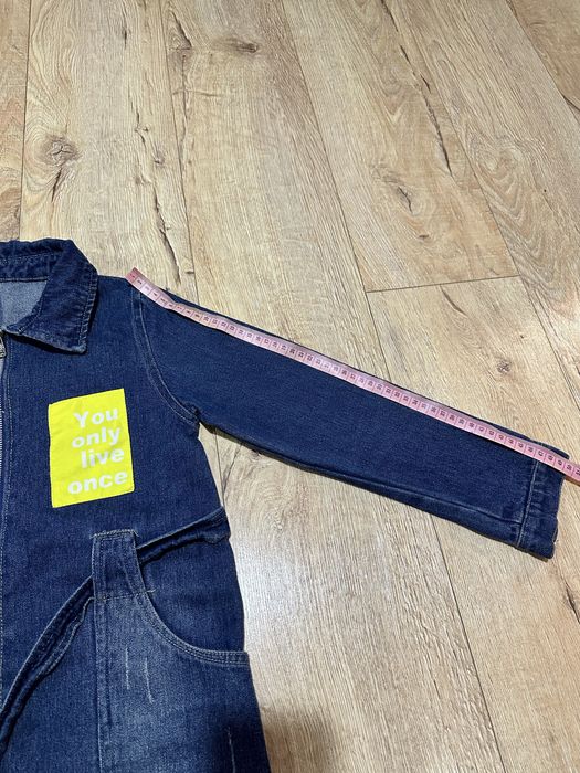 Джинсова сукня з поясом