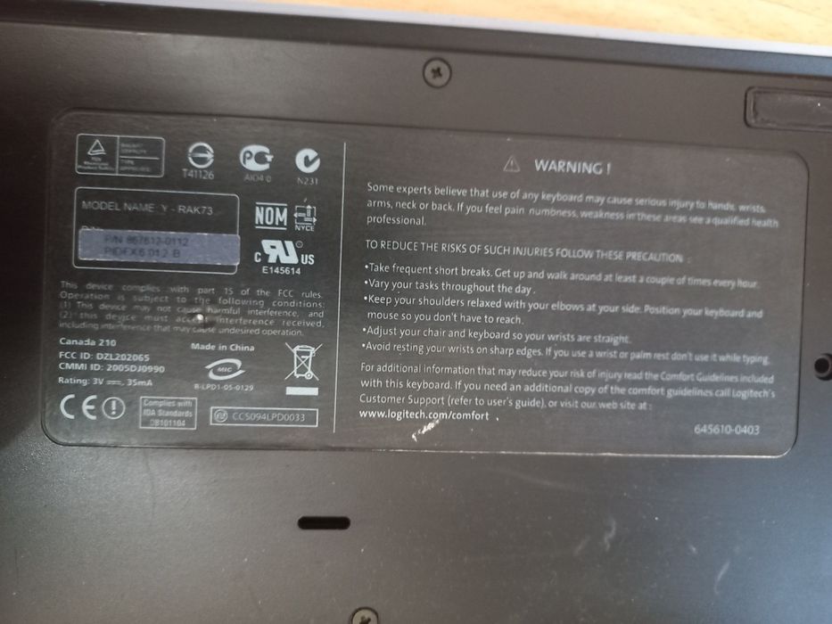 Клавіатура безпровідна Logitech S 510 б/у.