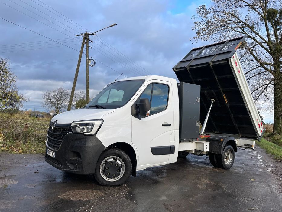 Renault Master IV Nowy Model 2020 ROK Wywrotka Wywrot Kiper elektryczny Blizniaki Tylko 81.000 KM Niski Przebieg  Bardzo ładny_Zadbany_Skrzynia Paka_Ledy,3 Osobow_2.3 DCI 146 KM 6 BIEG