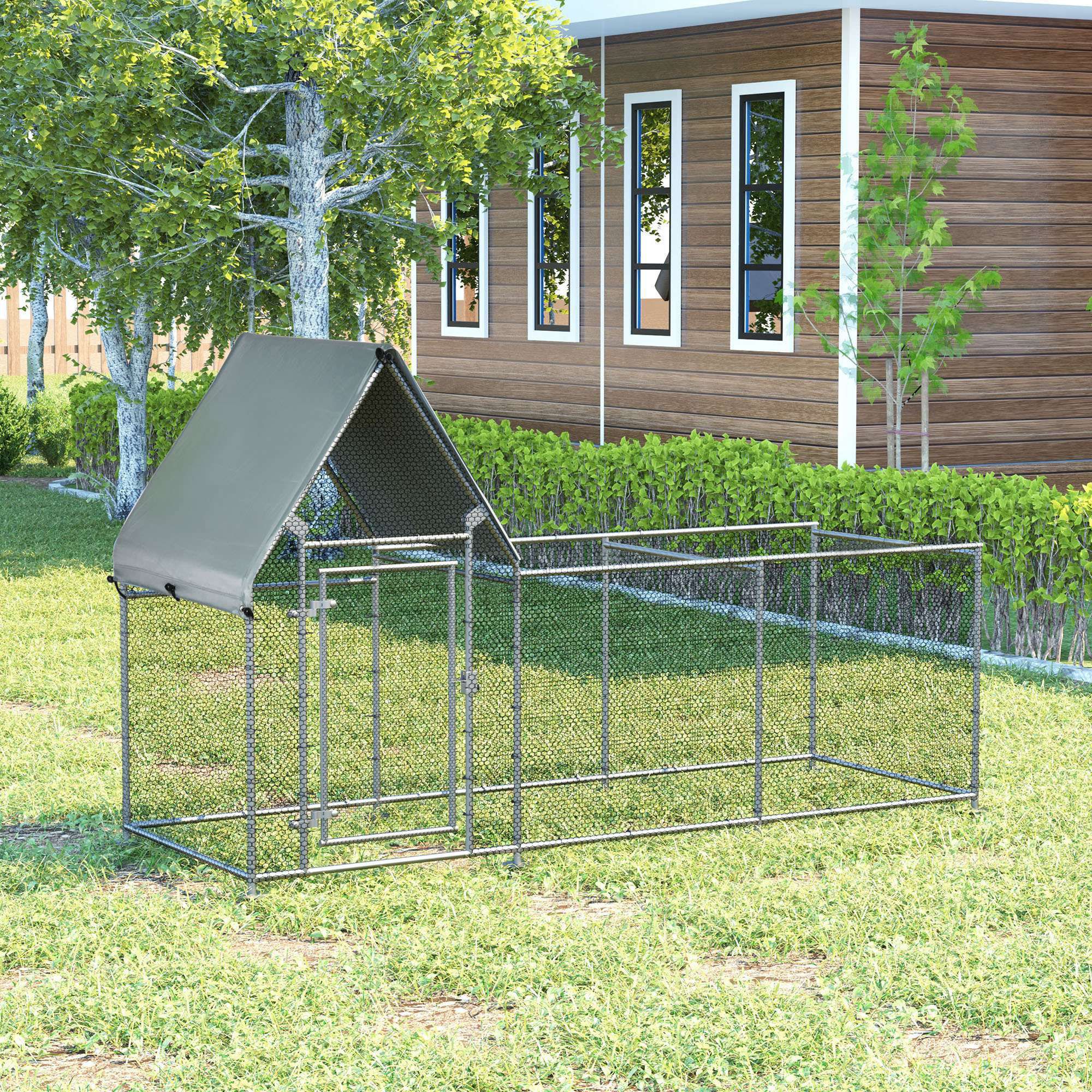 Galinheiro de Exterior Grande 302x107x172cm