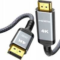 Highwings kabel  Display port na HDMI4K w oplocie 1,8m