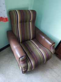 Fotel vintage prl retro kolorowy