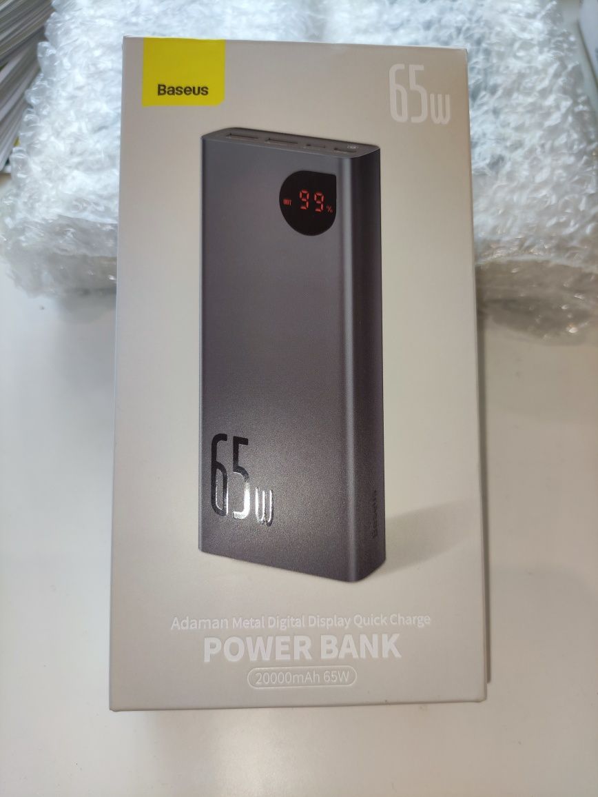 Power bank baseus.65w.20000 mAh. Оригінал.