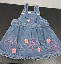 Sukienka ogrodniczka jeansowa r 92-98