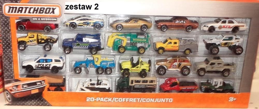 Resoraki matchbox 20pak resoraki,wysyłka, nowe,mattel oryg