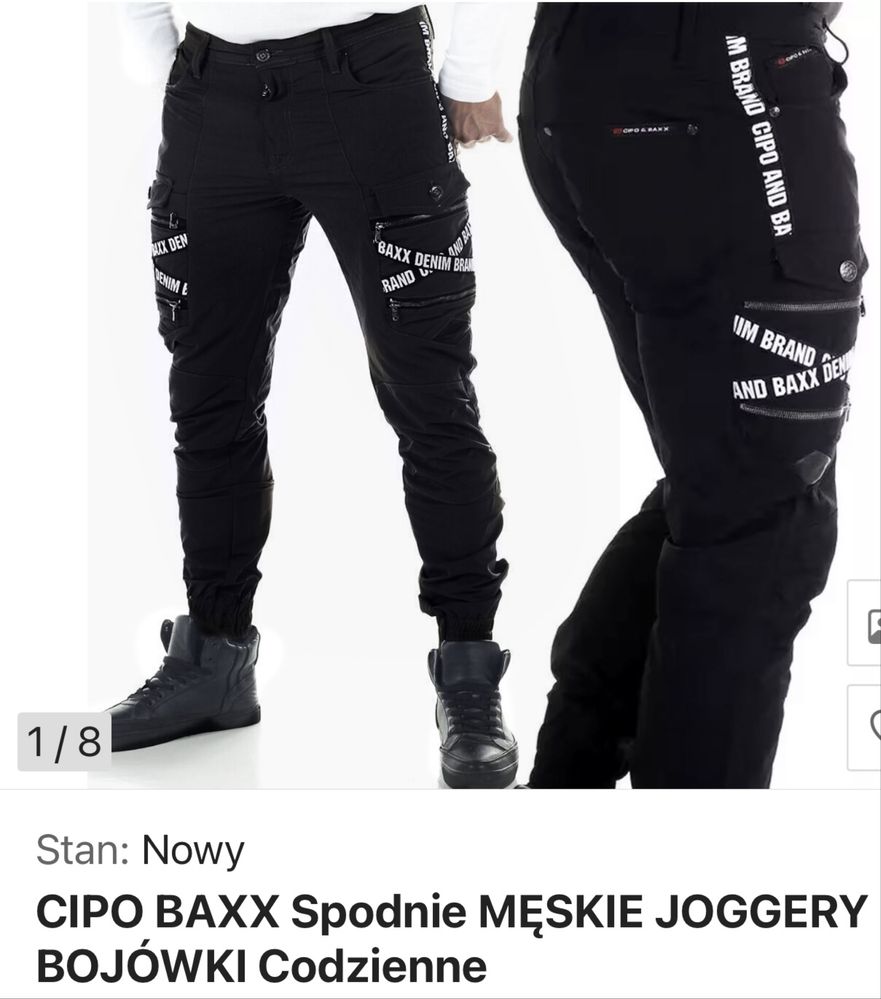 Cipo&Baxx joggery bojowki męskie r30/32
