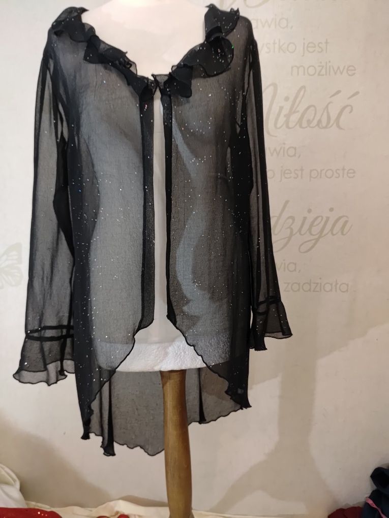 Piękny strój przebranie eleganckiej czarownicy czarodziejki rozmiar S