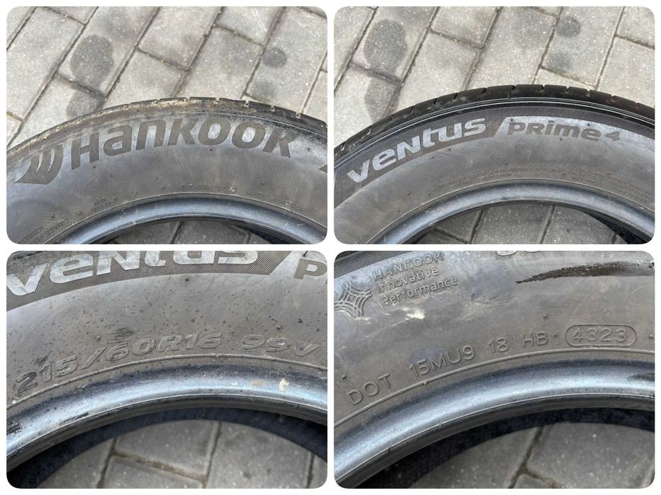 4X OPONY LETNIE 215/60R16 99V Hankook Ventus Prime 4 7.8MM 2023R CAŁE!