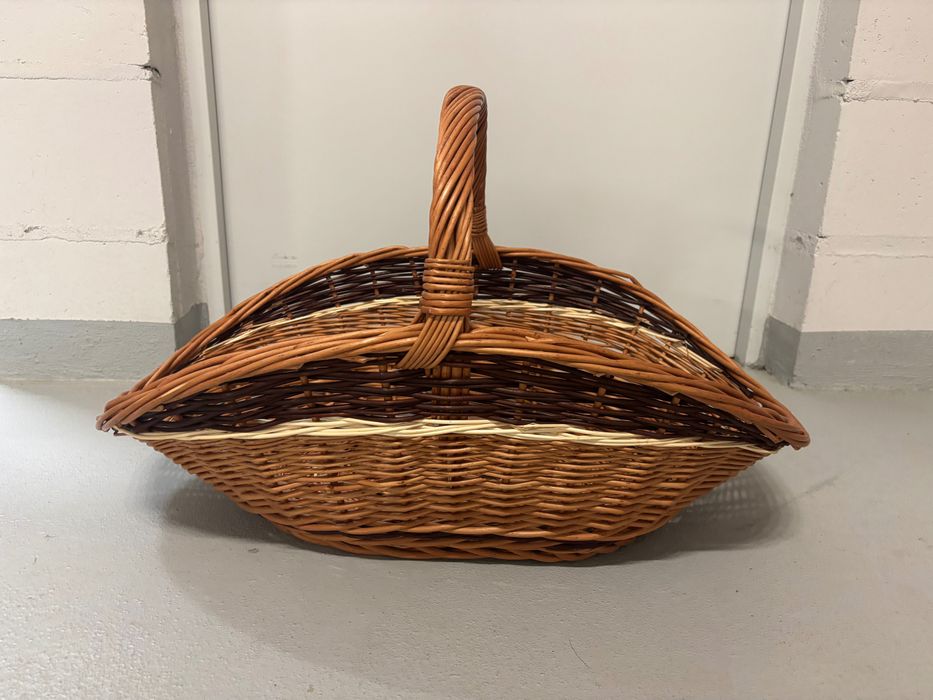 Kosz wiklinowy – jak nowy, użyty tylko raz