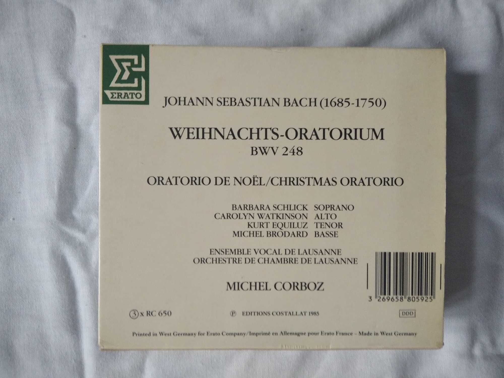 J. S. Bach - oratorium na Boże Narodzenie Weihnachts-Oratorium – 3 cd