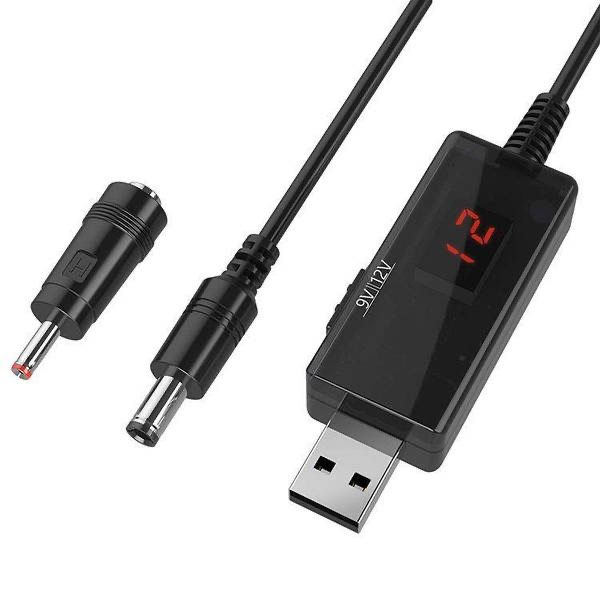 USB кабель прямого живлення роутера від павербанку 9V/12V