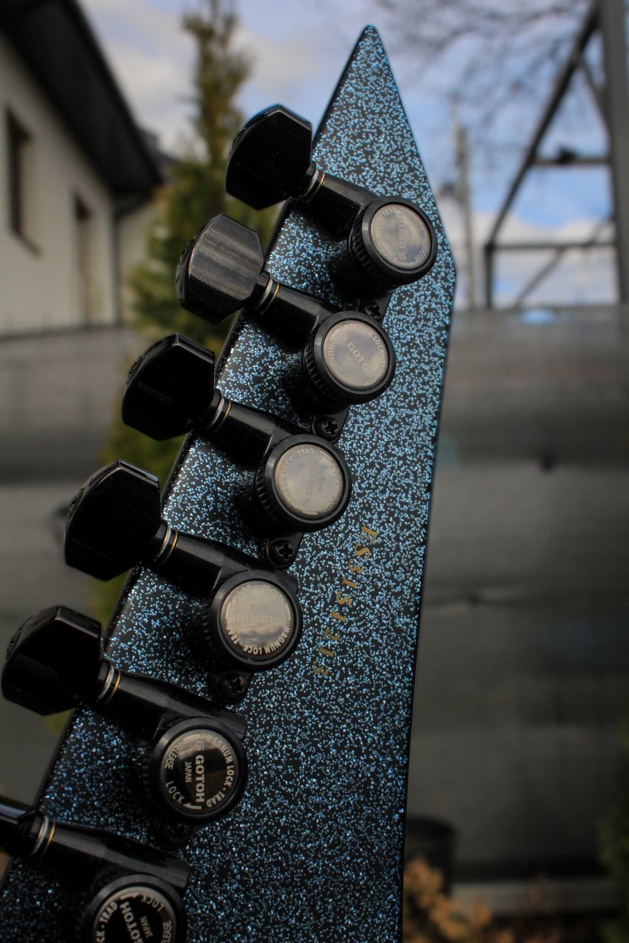 UNIKAT Gitara elektryczna ESP E-II Horizon Amethyst Sparkle –jak nowa!