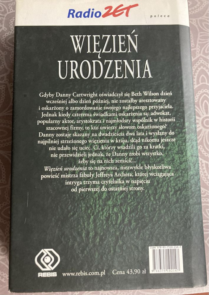 Więzień urodzenia Jeffrey Archer