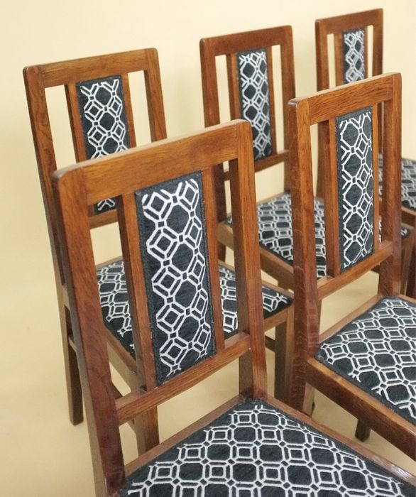 SECESJA krzesła dębowe, Art deco, renowacja, vintage, antyk, retro