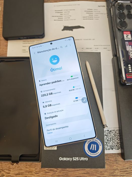 Samsung S25 Ultra 12GB/256GB Dual Sim Preto Titanium  Seminovo C/Ga