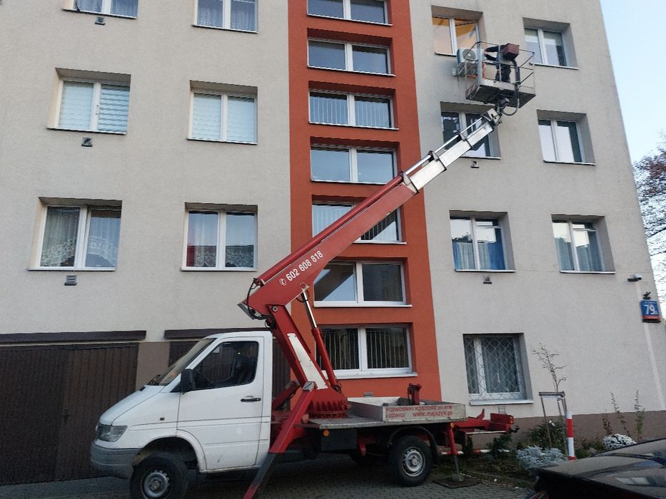 Wynajem podnośników koszowych