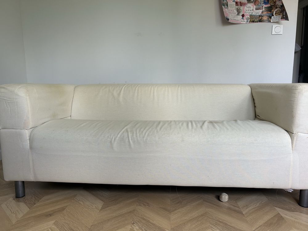 Sofa ikea Klippan bez pokrowca, używana
