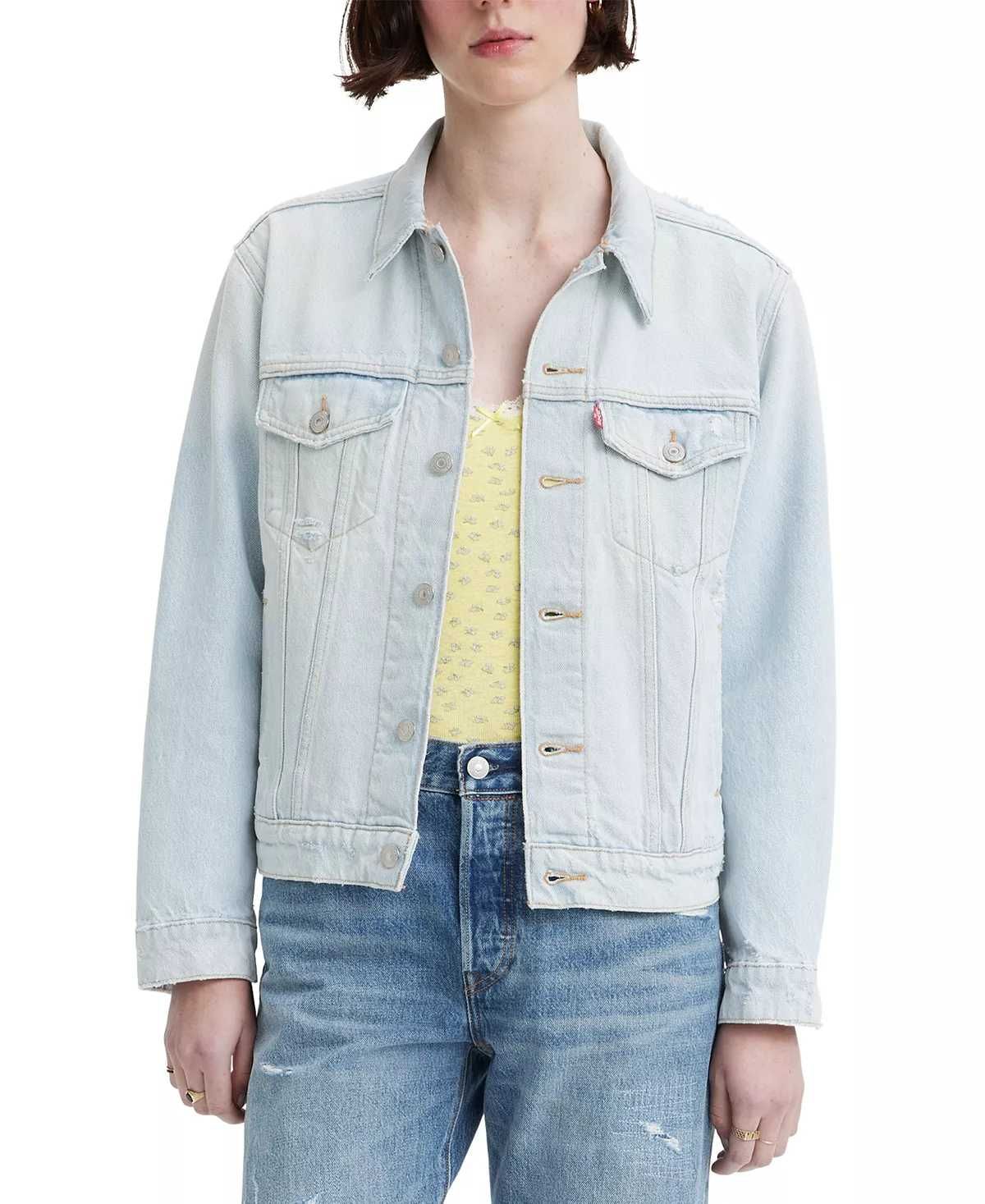 Levis женская джинсовая куртка (левис denim jacket) c америки m,l