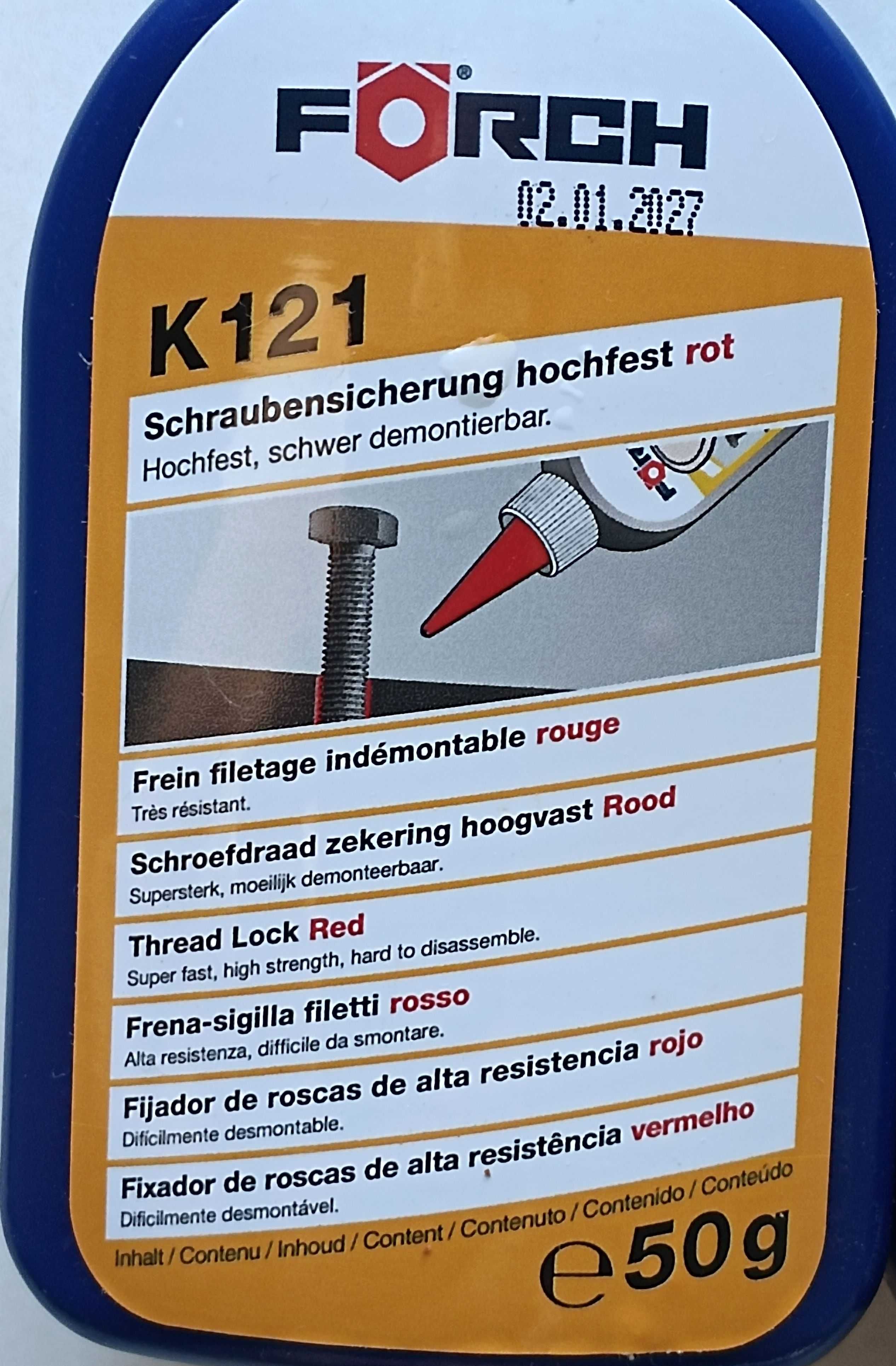 фиксатор резьбы  K121 50ml FORCH