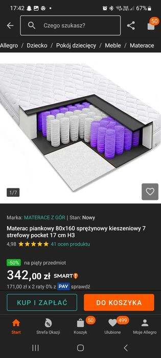 Łóżko domek 2 szt