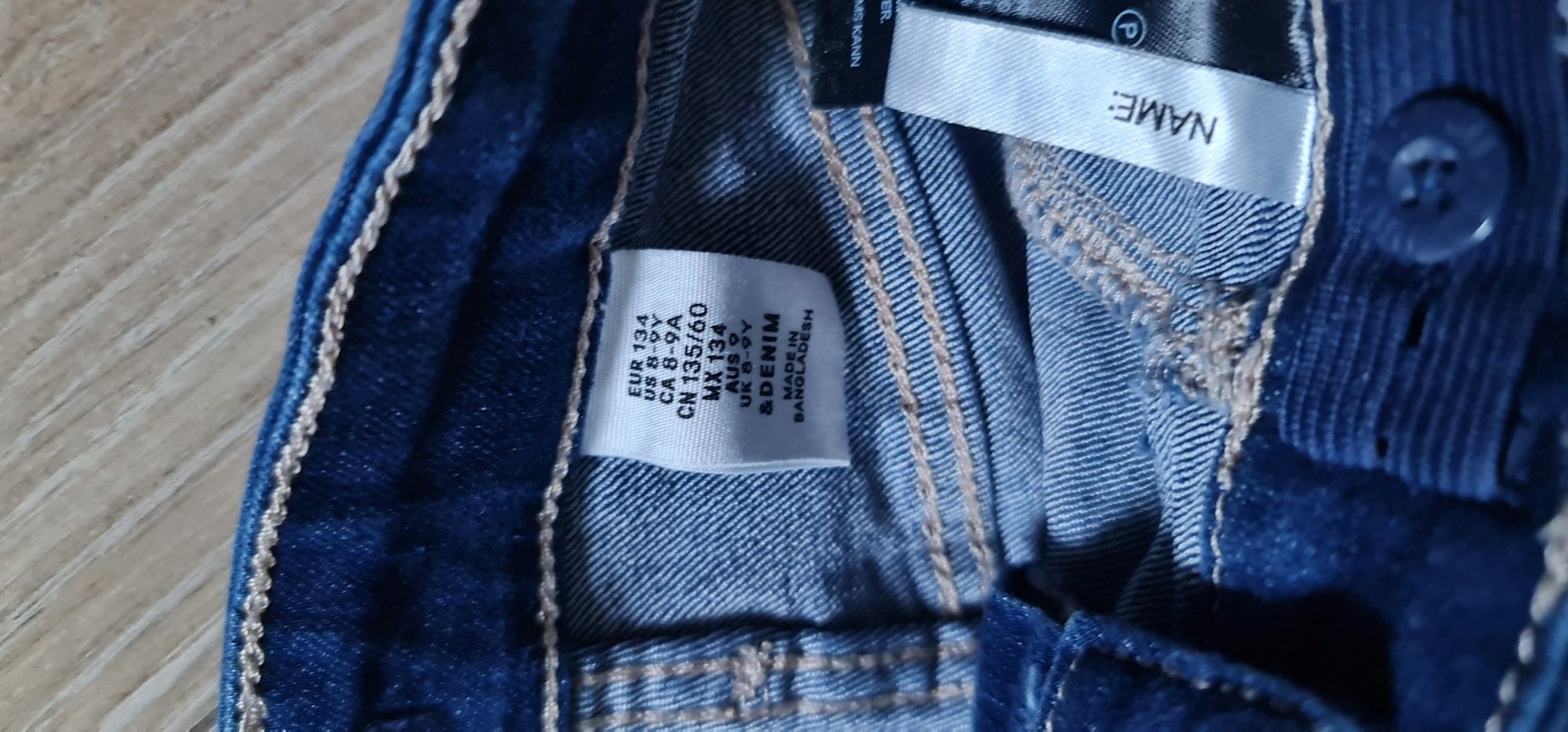 Krótkie Spodenki h&m Jeans rozm. 134.