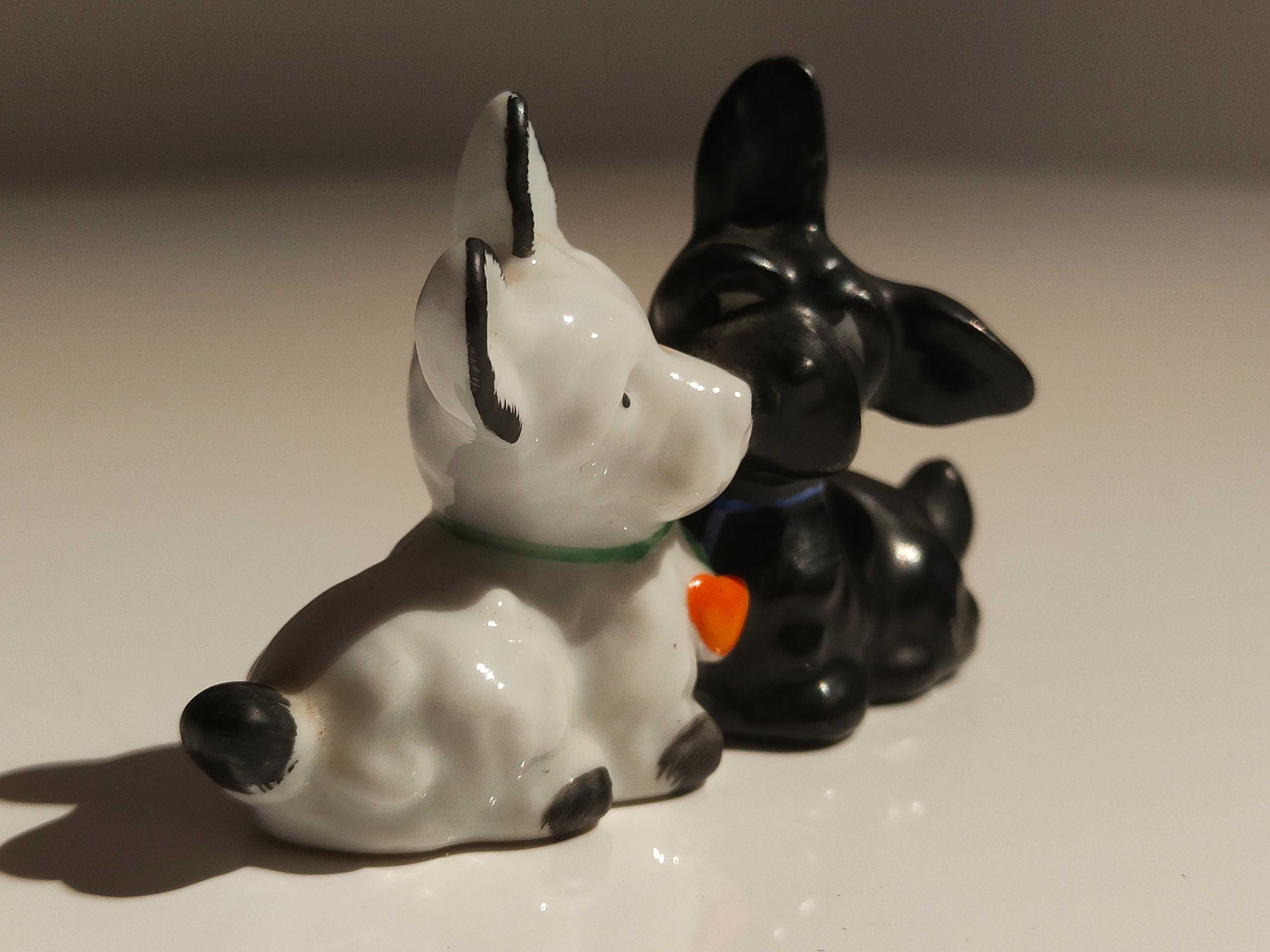 Escultura de 2 Cães Fábrica Electro-Cerâmica Candal