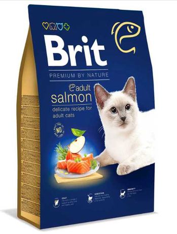 Сухой корм для котов Brit Premium by Nature Cat Adult Salmon  (лосось)