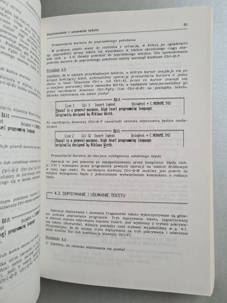 Turbo Pascal 5.5 - Andrzej Marciniak. Książka