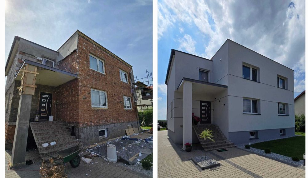 Ocieplenie budynku styropian 15 cm z tynkiem + AUDYT WNIOSEK DOTACJA