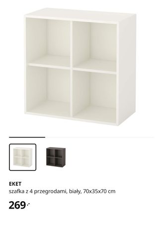 Półka / szafka biała Ikea eket