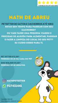 Dogwalker/ petsitting gatos e cachorros