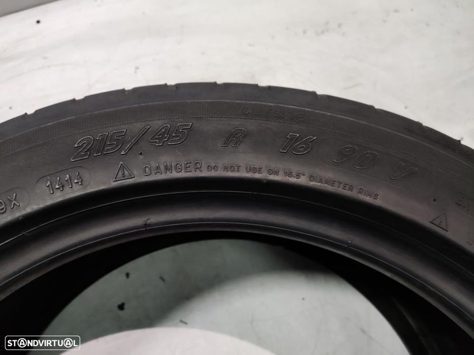 2 pneus semi novos 215-45r16 michelin - oferta dos portes