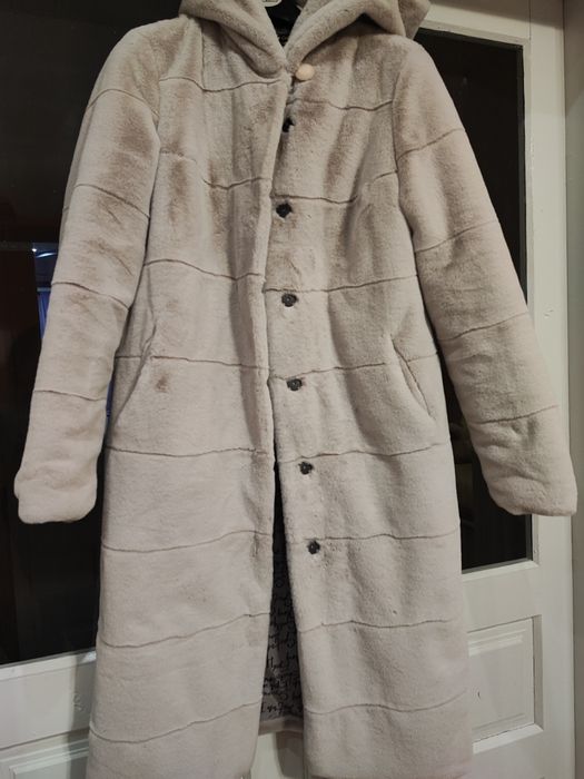 Еко шуба,колір пудра