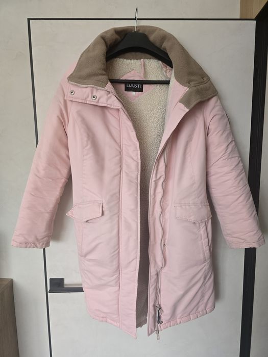 Жіноча зимова парка DASTI з капюшоном, розмір S, рожевий