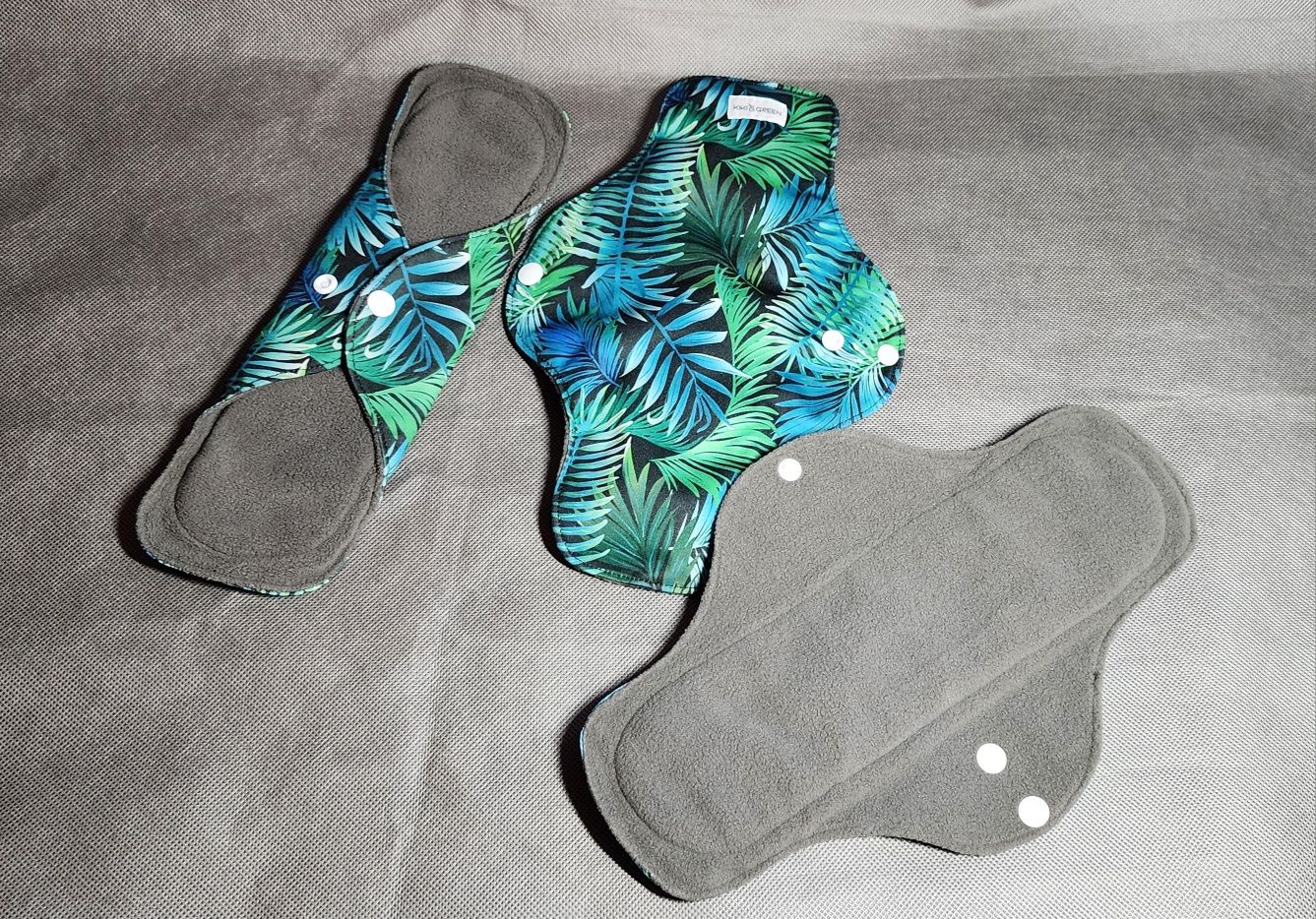 3 x bambusowe podpaski XXL Kikki&Green "Midnight forest"- NOWE