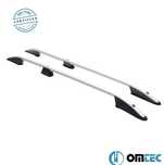 Szyny, relingi dachowe do Volkswagen T5/T6 - 2003 - 2015 Srebrne 2 szt
