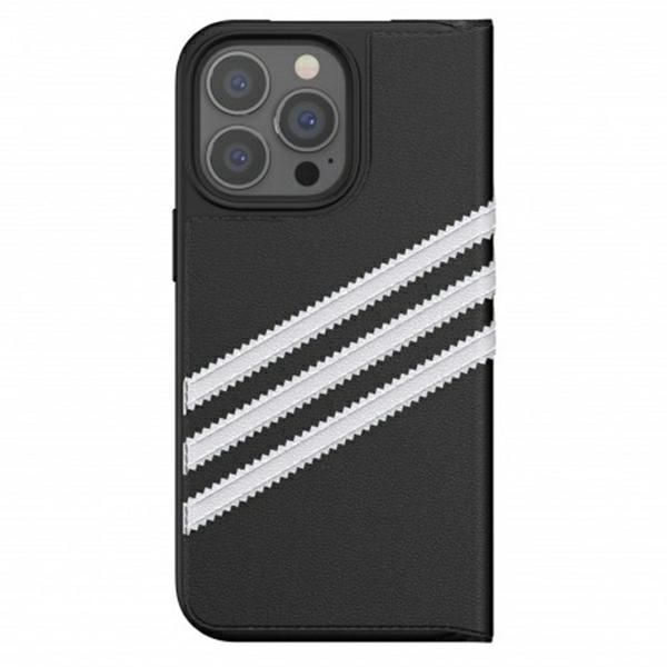 Etui Książkowe Adidas OR do iPhone 13 Pro / 13 - Czarno-Biały