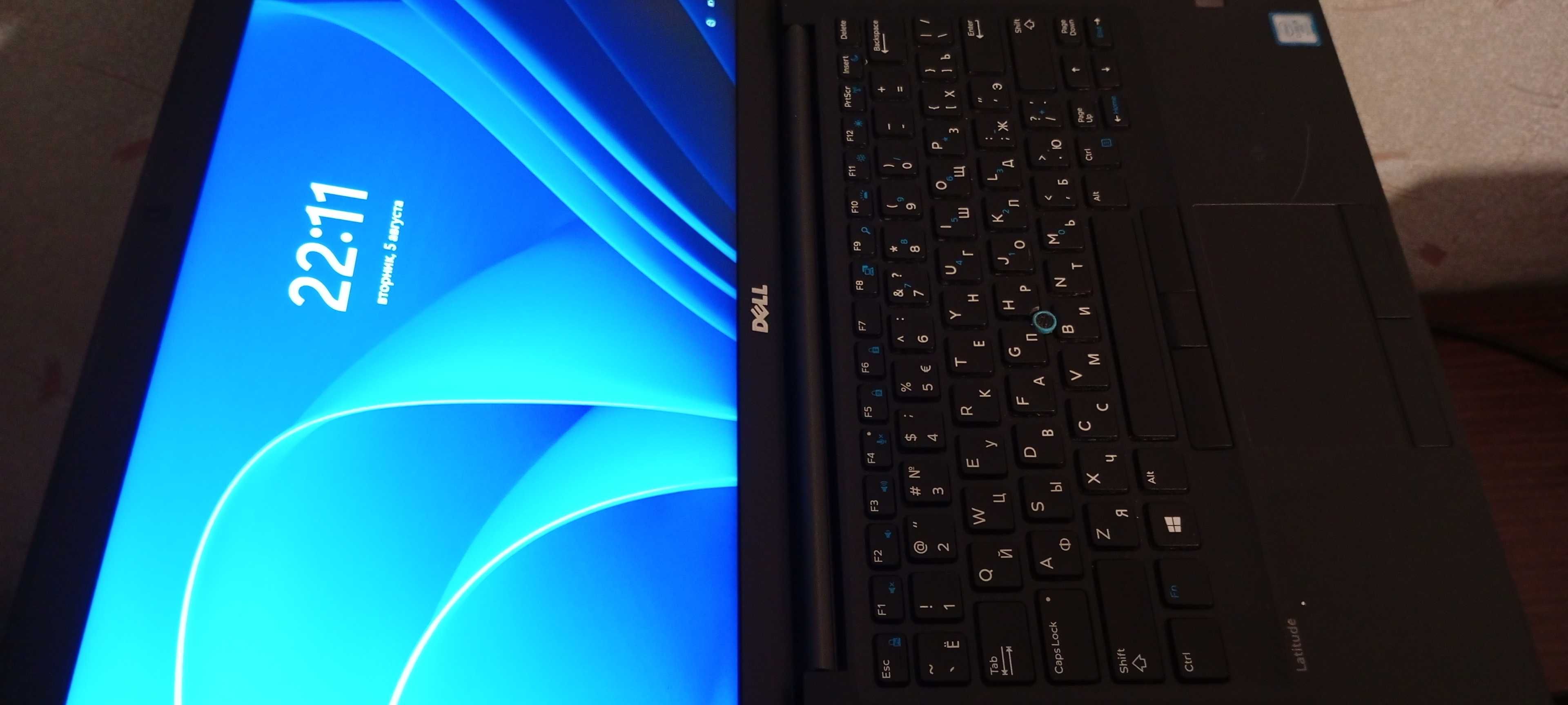 Ноутбук Dell Latitude 7480 14" Core i5-7300U 3.5Ггц 16GB DDR4 SSD 256Г