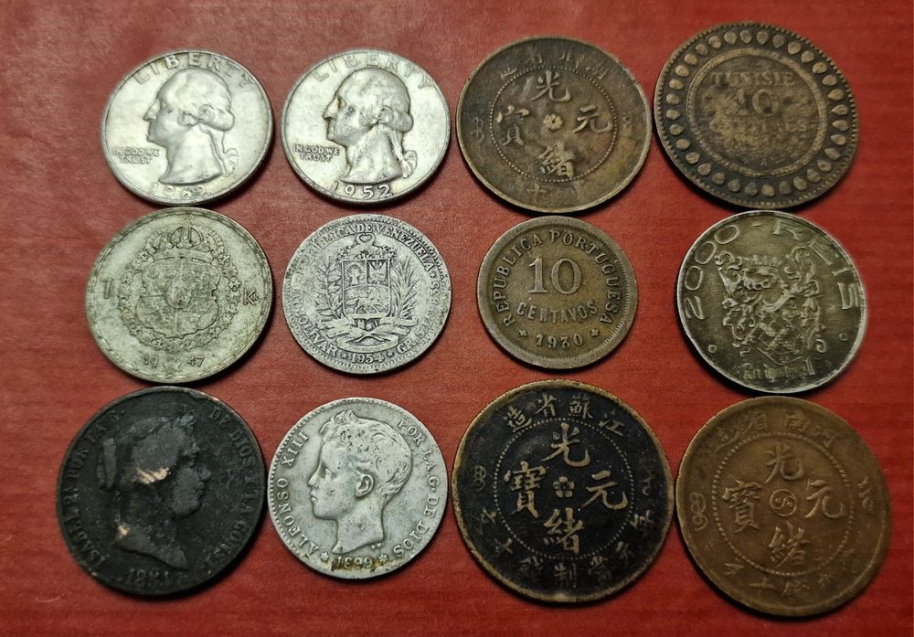 Lote de Moedas Antigas cada 5€ ou 10€