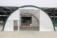 Hala łukowa 9,15x26m Wytrzymała plandeka PVC | CAŁOROCZNA